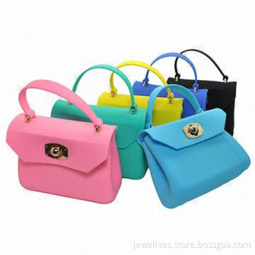 Best Choice Sweet Color Silicone Handbag for Ladies